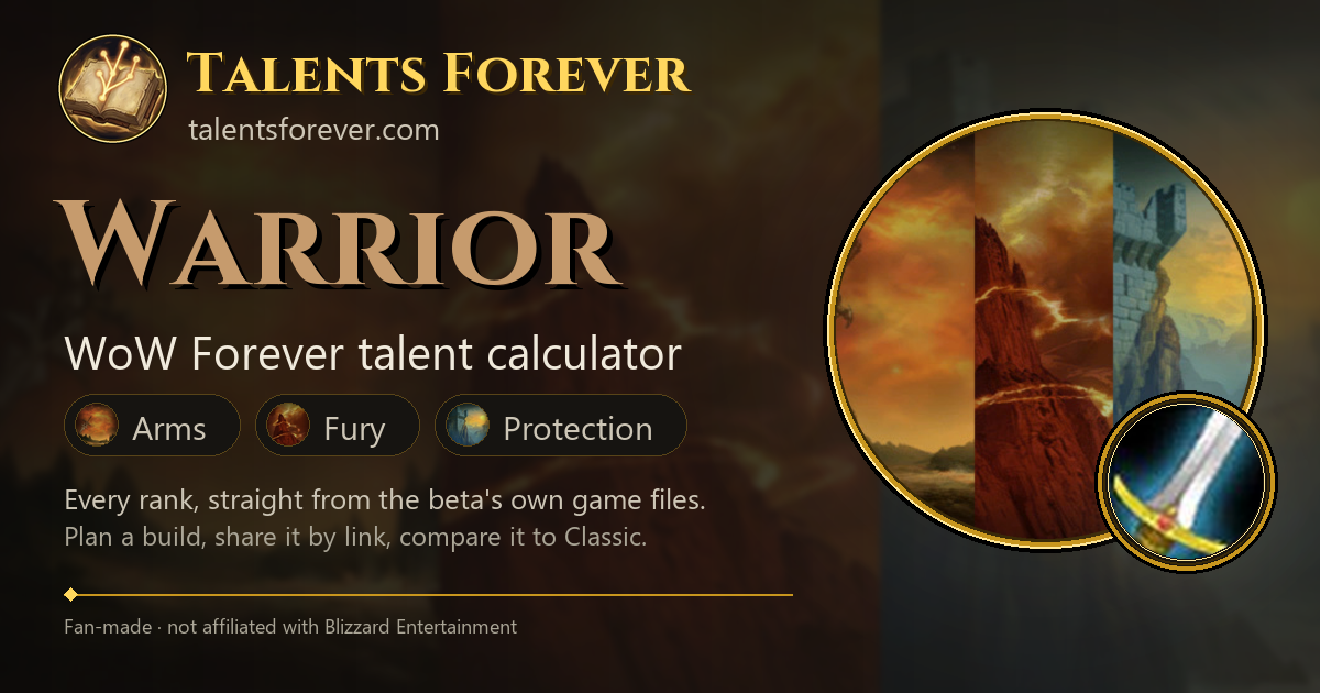 Gore Drinker: WoW Forever Fury Warrior talent